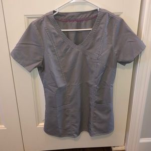 Grey scrub top